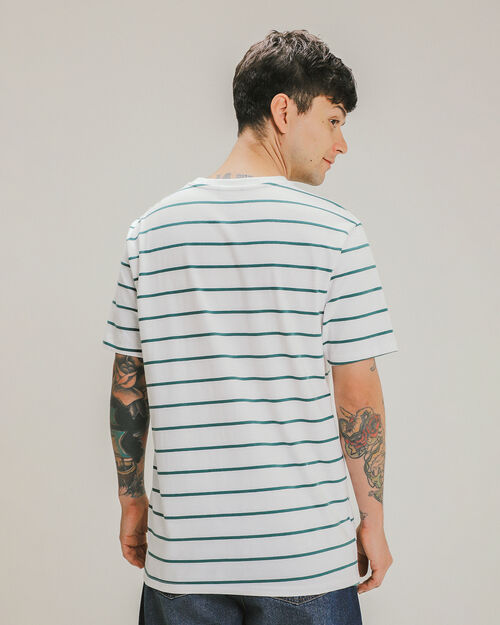 Playera Verde Con Rayas